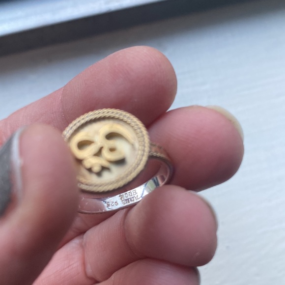 Like new Anna beck OM ring size 7 gold and 925 silver - Picture 7 of 10